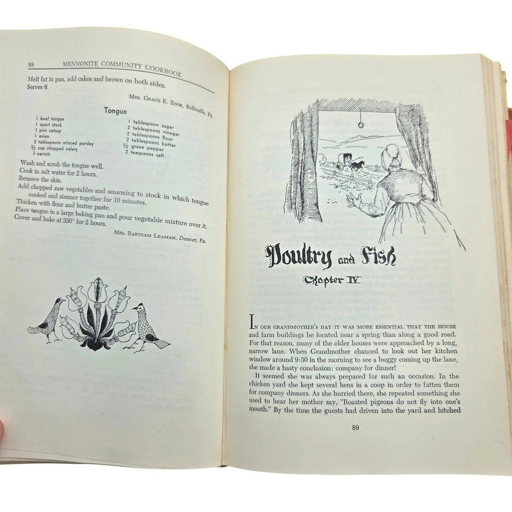 Mennonite Community Cookbook Mary Emma Showalter 1951 Hardcover